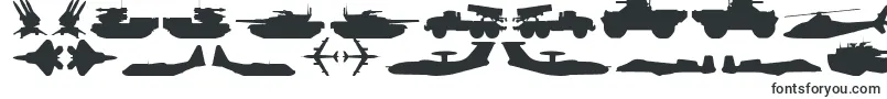 Шрифт MilitaryRpg – военные шрифты