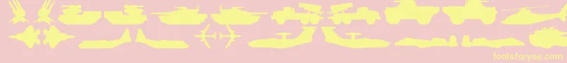 More about MilitaryRpg Font MilitaryRpg Font – Yellow Fonts on Pink Background