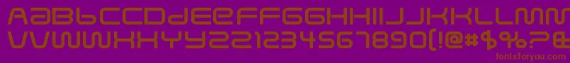 SavedbyzeroRegular Font – Brown Fonts on Purple Background