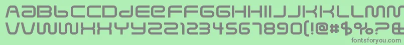 SavedbyzeroRegular Font – Gray Fonts on Green Background