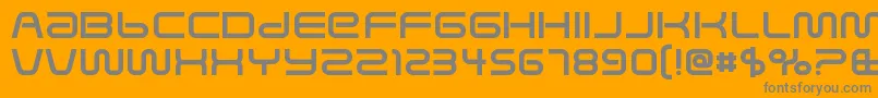 SavedbyzeroRegular Font – Gray Fonts on Orange Background