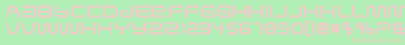 SavedbyzeroRegular Font – Pink Fonts on Green Background