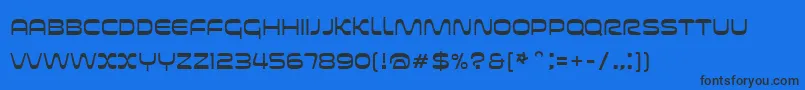 Futurespore Font – Black Fonts on Blue Background