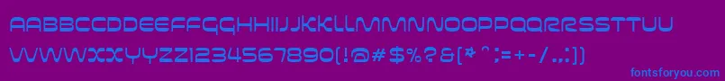Шрифт Futurespore – синие шрифты на фиолетовом фоне