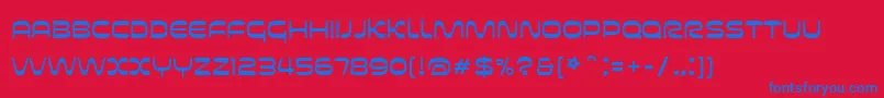 Futurespore Font – Blue Fonts on Red Background