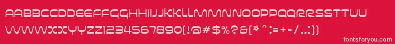 Futurespore Font – Pink Fonts on Red Background
