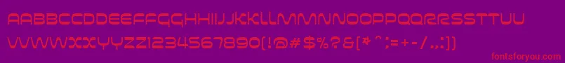 Futurespore Font – Red Fonts on Purple Background