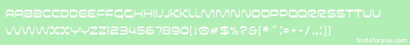 Futurespore Font – White Fonts on Green Background
