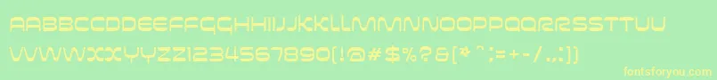 Futurespore Font – Yellow Fonts on Green Background