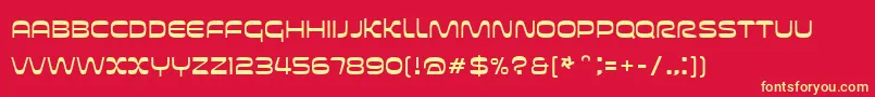 Futurespore Font – Yellow Fonts on Red Background