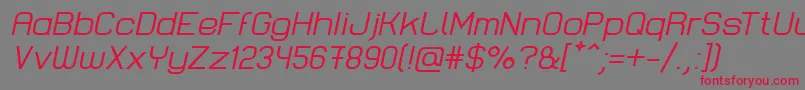 LastwaerkRegularOblique Font – Red Fonts on Gray Background