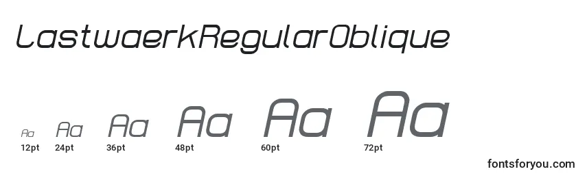 LastwaerkRegularOblique Font Sizes