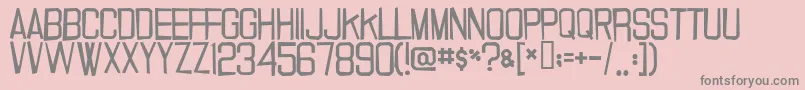 20.000dollarbail Font – Gray Fonts on Pink Background