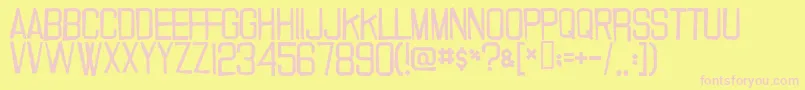 20.000dollarbail Font – Pink Fonts on Yellow Background