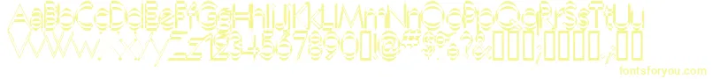 Neboman ffy Font – Yellow Fonts on White Background