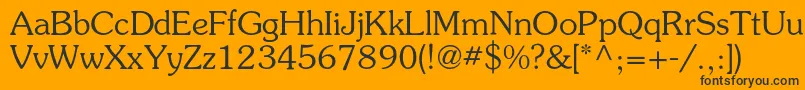 Surprizc Font – Black Fonts on Orange Background