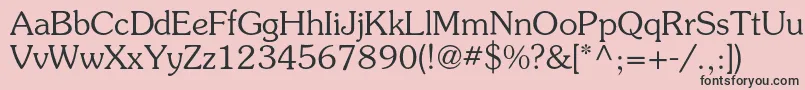 Surprizc-fontti – mustat fontit vaaleanpunaisella taustalla