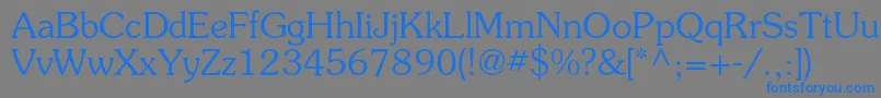 Surprizc-Schriftart – Blaue Schriften auf grauem Hintergrund