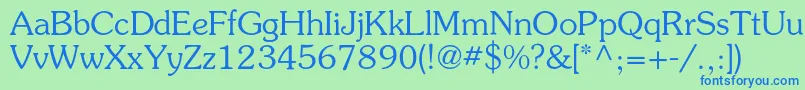 Surprizc Font – Blue Fonts on Green Background