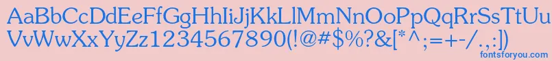 Surprizc Font – Blue Fonts on Pink Background