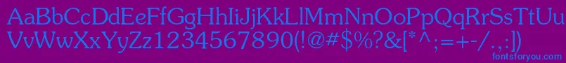 Шрифт Surprizc – синие шрифты на фиолетовом фоне