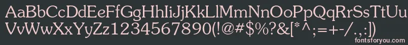 Surprizc Font – Pink Fonts on Black Background