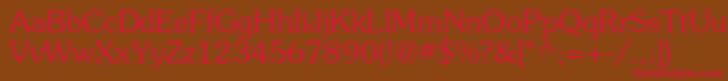 Surprizc Font – Red Fonts on Brown Background