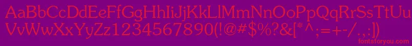 Surprizc Font – Red Fonts on Purple Background