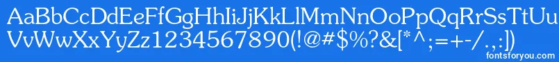 Surprizc Font – White Fonts on Blue Background