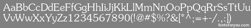 Шрифт Surprizc – белые шрифты на сером фоне
