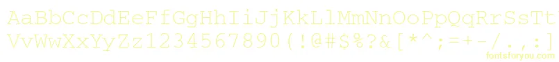 Crr35T Font – Yellow Fonts