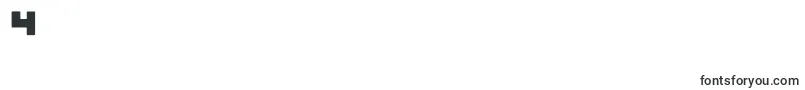 MksquaresBlack Font – Fonts for Digit 4
