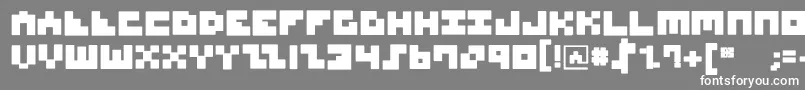MksquaresBlack Font – White Fonts on Gray Background