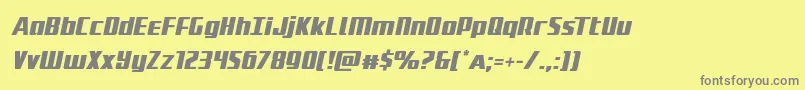 Weitere Informationen zur Subadaiital-Schriftart Subadaiital-Schriftart – Graue Schriften auf gelbem Hintergrund