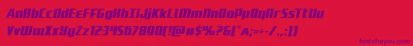 Subadaiital Font – Purple Fonts on Red Background