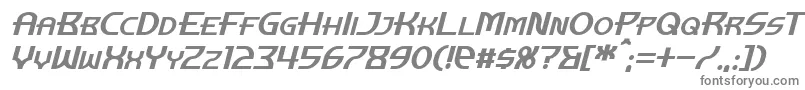 フォントManhattanTowerItalic – 灰色のフォント