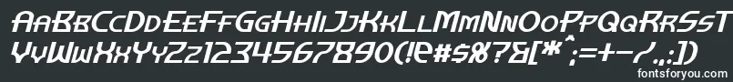 フォントManhattanTowerItalic – 白い文字