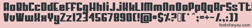 Mypuma ffy Font – Black Fonts on Pink Background