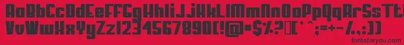 Mypuma ffy Font – Black Fonts on Red Background