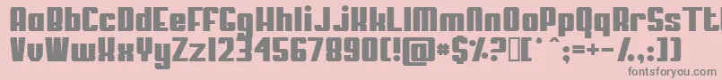 Mypuma ffy Font – Gray Fonts on Pink Background