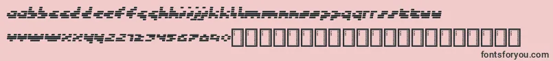 Token Font – Black Fonts on Pink Background