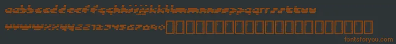 Шрифт Token – коричневые шрифты на чёрном фоне
