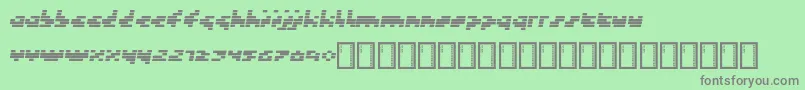 フォントToken – 緑の背景に灰色の文字