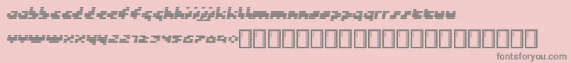 Token Font – Gray Fonts on Pink Background