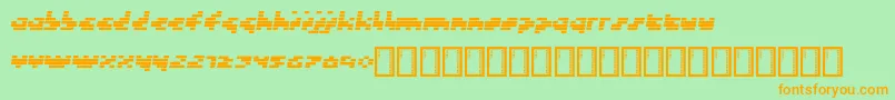 More about Token Font Token Font – Orange Fonts on Green Background