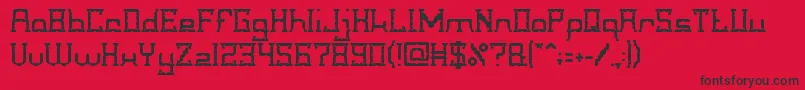 CrystalSoldier Font – Black Fonts on Red Background