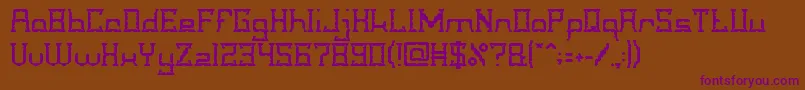 CrystalSoldier Font – Purple Fonts on Brown Background