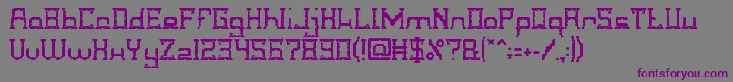 CrystalSoldier Font – Purple Fonts on Gray Background