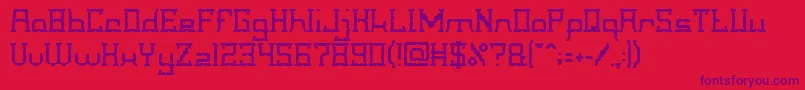 CrystalSoldier Font – Purple Fonts on Red Background