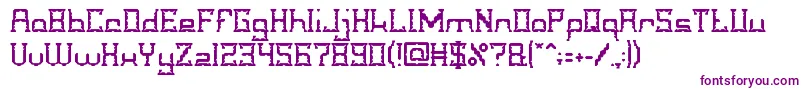 CrystalSoldier Font – Purple Fonts on White Background